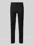 Regular tapered fit cargobroek met stretch, model 'Rovic'