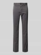 Slim fit chino met Franse steekzakken