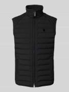 Functioneel gilet in doorgestikte look, model 'MOLECULE'