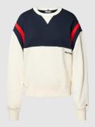 Sweatshirt in colour-blocking-design