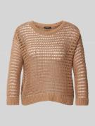 Gebreide pullover met ajourpatroon