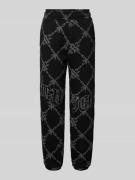 Sweatpants met labeldetail