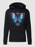 Hoodie met motiefprint, model 'Become the Change'