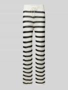 Stoffen broek met ajourpatroon