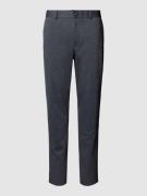 Slim fit stoffen broek met structuurmotief, model 'AITOR'