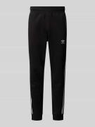 Regular fit sweatpants met labelstitching, model '3-STRIPES'