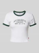 T-shirt met labelprint