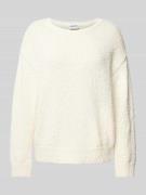 Gebreide pullover met extra brede schouders