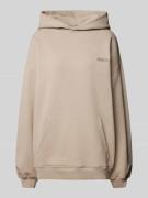 Oversized hoodie met labeldetail, model 'Unity'