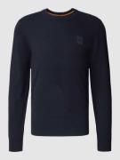 Sweatshirt met logopatch, model 'Kanovano'