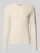 Gebreide pullover met ronde hals, model 'lagoon'