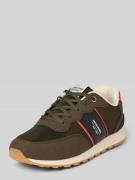 Sneakers met vetersluiting en labeldetail, model 'SPIRIT'