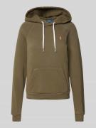 Hoodie met labelstitching