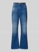 Korte flare cut jeans in 5-pocketmodel, model 'LUISENPARK'