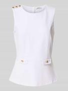 Top met ronde hals, model 'AMBRE PEPLUM'