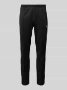 Slim fit sweatpants met labelstitching, model 'BECKENBAUER'