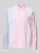 Regular fit overhemdblouse met borstzak, model 'Hemix'