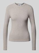 Shirt met lange mouwen en structuurmotief, model 'Ginger'