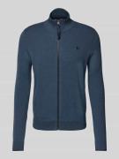 Gebreid vest met labelstitching