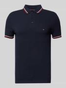 Slim fit poloshirt met logostitching