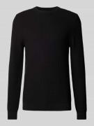Regular fit gebreide pullover van zuiver katoen