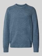 Regular fit gebreide pullover met ronde hals