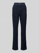 Straight fit jeans met elastische band
