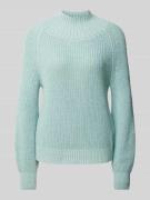 Gebreide pullover met ribboorden