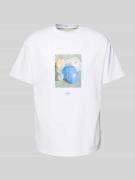 T-shirt met labelprint