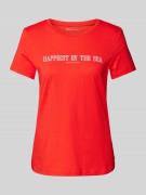 Regular fit T-shirt van puur katoen