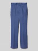 Slim fit pantalon met persplooien