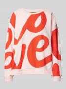 Oversized sweatshirt met labelprint