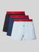 Boxershort met elastische band met label in een set van 3 stuks