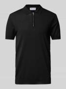 Poloshirt met korte ritssluiting