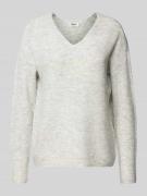 Regular fit gebreide pullover met V-hals, model 'CAMILLA'