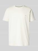 T-shirt met logostitching