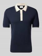 Slim fit poloshirt met labelstitching