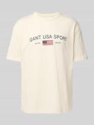T-shirt met labelprint