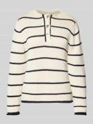 Gebreide pullover met korte knoopsluiting