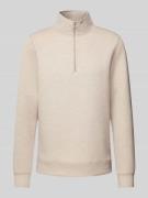 Sweatshirt met opstaande kraag, model 'Sebastian'