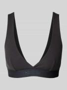 Bustier met elastische band met label