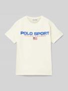 T-shirt met labelprint