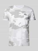 T-shirt met labelprint