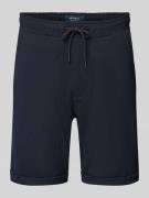 Regular fit sweatshorts met structuurmotief