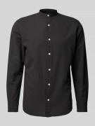 Slim fit vrijetijdsoverhemd met linnen, model 'JJEBREEZE'