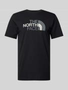 T-shirt met labelprint, model 'EASY'