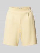 Regular fit korte broek met bandplooien, model 'Kate'