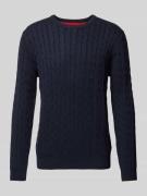 Gebreide pullover met ronde hals