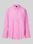 Relaxed fit overhemdblouse met borstzak
