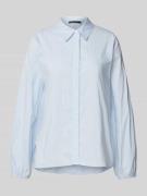 Overhemdblouse met blinde knoopsluiting